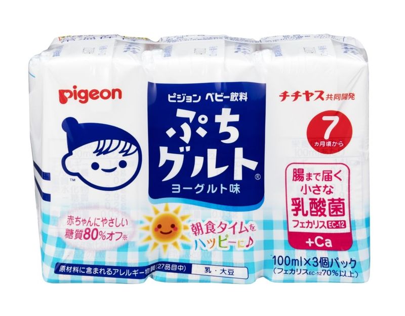 ピジョン　ぷちグルト　100ML×3個　7か月頃から　赤ちゃん専用乳性飲料【ボーナスTポイントとしてポイント5倍】※12月3日まで