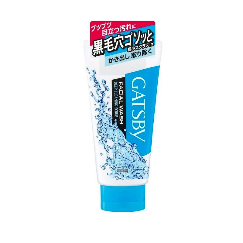 マンダム　GATSBY　フェイシャルウォッシュ　ディープクレンジングスクラブ　130G　洗顔料