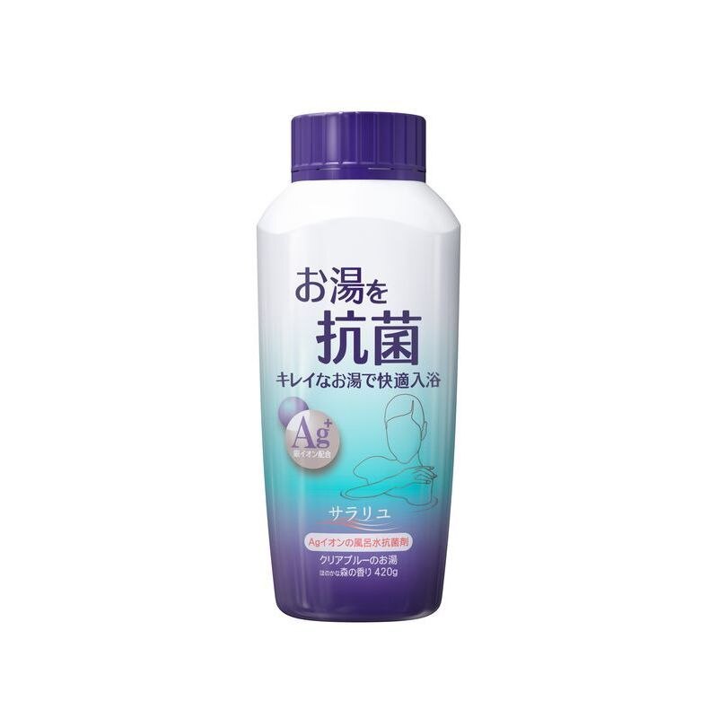 丹平製薬　サラリユ　クリアブルーのお湯　ほのかな森の香り　本体　420G　Agイオンの風呂水抗菌剤