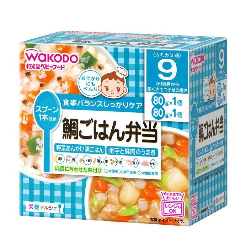 アサヒグループ食品　和光堂　栄養マルシェ　鯛ごはん弁当　80G×2パック　ベビーフード