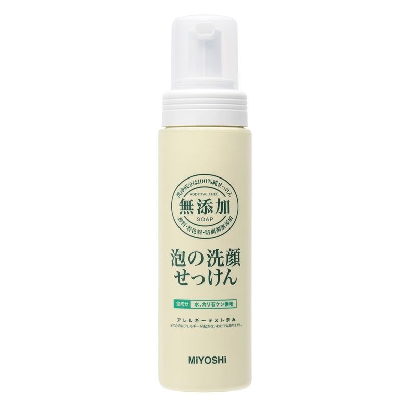 ミヨシ石鹸　無添加　泡の洗顔せっけん　本体　200ML　洗顔料