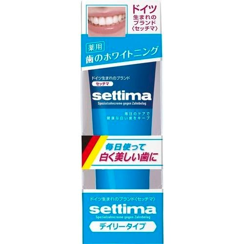 サンスター　settima(セッチマ)　歯みがき　デイリーケア　ファインミントタイプ　80G　歯磨き粉