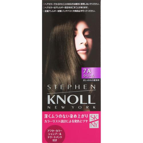 コーセー　スティーブンノル　カラークチュール　クリームヘアカラー　7A　ライトアイスブラウン　1回分　ヘアカラー