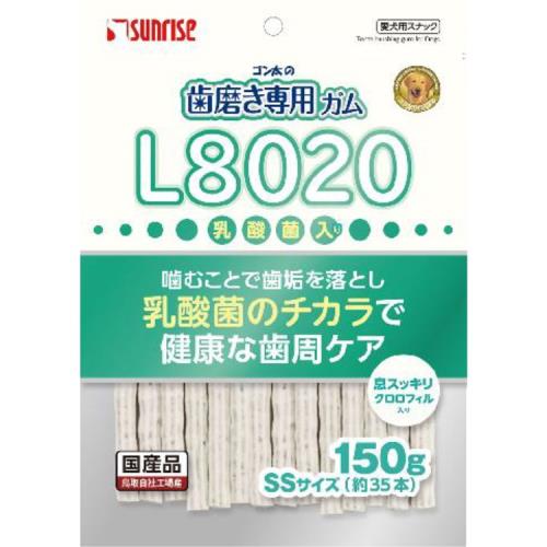 マルカン　歯磨きガムSSサイズ　L8020乳酸菌入り　クロロフィル入り　150G
