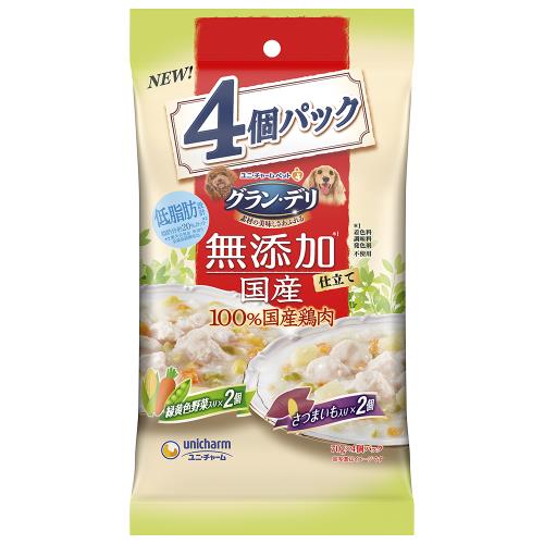 ユニチャーム　グラン・デリ　無添加仕立て　国産パウチ　さつまいも　280G【4月30日までの期間特売】