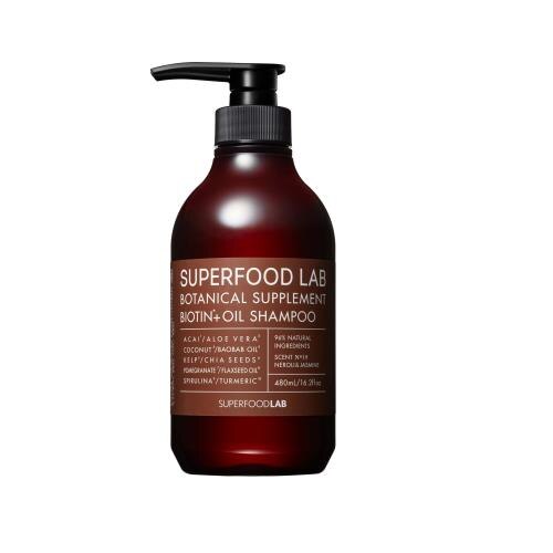 ジョージオリバー スーパーフードラボ ビオチン オイル シャンプー 本体 480ml シャンプー ウエルシアドットコム
