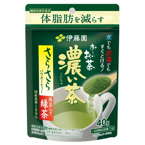 伊藤園　さらさら抹茶入り濃い茶　40G