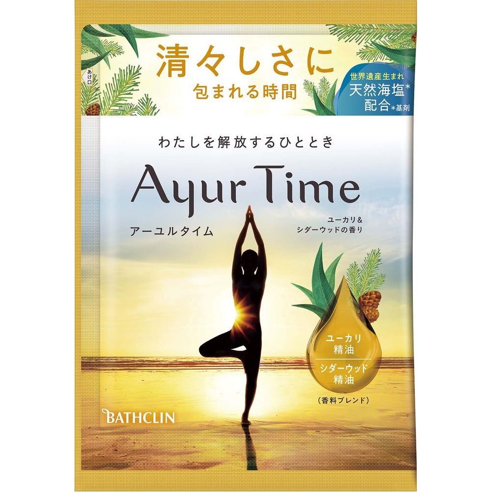 バスクリン アーユルタイム ユーカリ&シダーウッドの香り 40G(1回分) 入浴剤