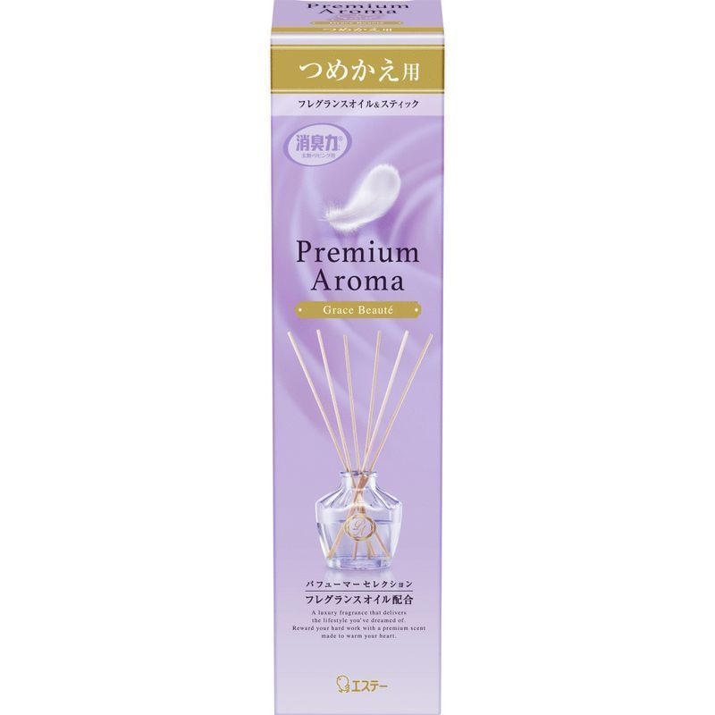 エステー　お部屋の消臭力PremiumAromaスティック　グレイスボーテ　詰め替え　50ML　部屋用芳香・消臭剤