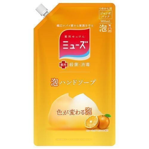 レキットベンキーザー　泡ミューズ　フルーティーフレッシュ　ジャンボ詰め替え　900ML　泡ハンドソープ
