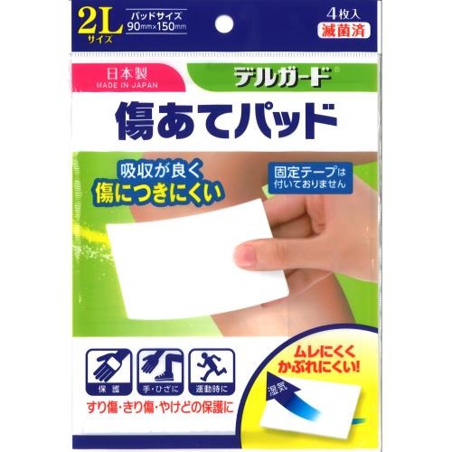 阿蘇製薬　デルガード　傷あてパッド　2L　4枚