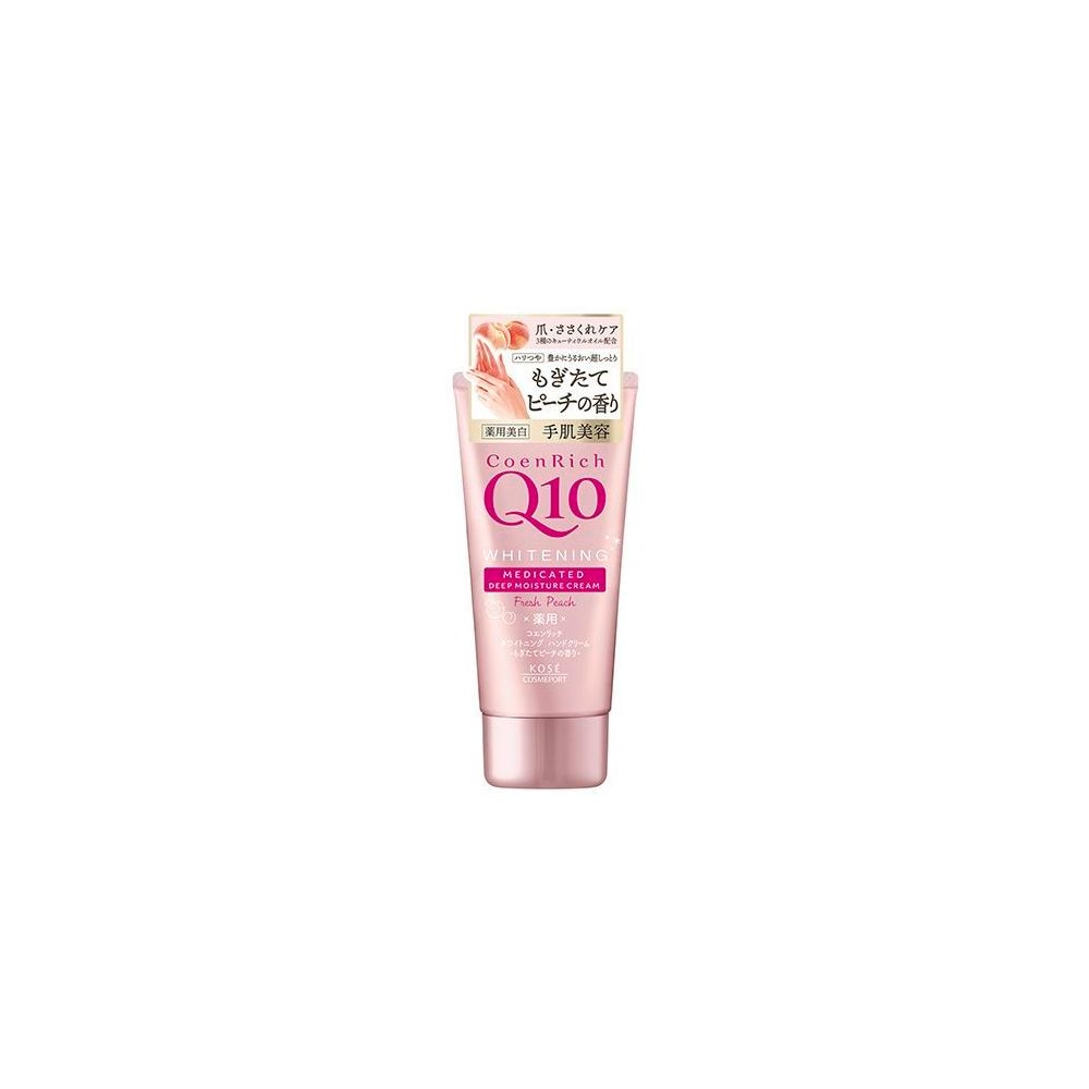コーセーコスメポート　コエンリッチ　Q10　薬用ホワイトニング　ハンドクリーム　もぎたてピーチの香り　80G　ハンドクリーム【11月5日までの期間特売】