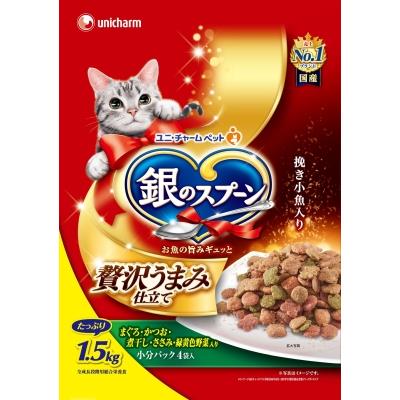 ユニ・チャーム　銀のスプーンお魚野菜　1.5KG【ボーナスTポイント120ポイント】