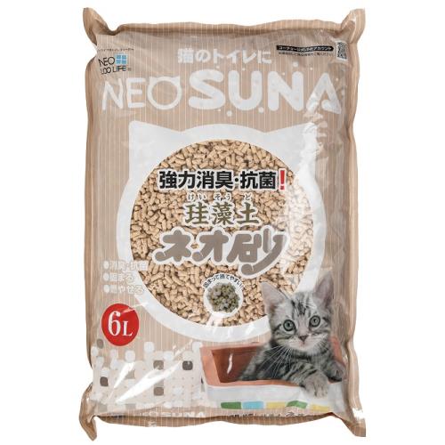 コーチョー　ネオ砂珪藻土　6L　猫のトイレに　強力消臭・抗菌