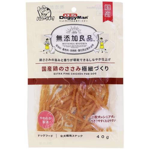 ドギーマン　無添加良品　国産鶏のささみ極細づくり　40G