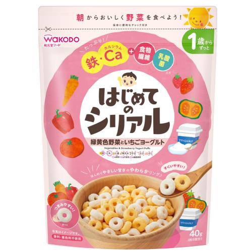 アサヒグループ食品　和光堂　はじめてのシリアル緑黄野菜といちごヨーグルト【ボーナスTポイント50ポイント】