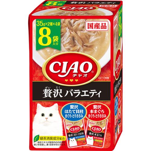 いなば　チャオ(CIAO)パウチ　贅沢バラエティ　35G×2種×4袋