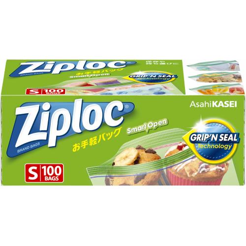 旭化成ホームプロダクツ　ジップロック　お手軽バッグS　100枚　食品保存バッグ【1月7日までの期間特売】