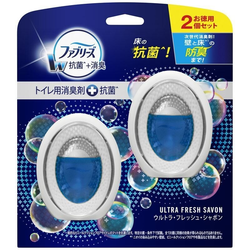 P&Gジャパン　ファブリーズ　W抗菌+消臭　ウルトラ・フレッシュ・シャボン　6ML×2個　トイレ用消臭・芳香剤