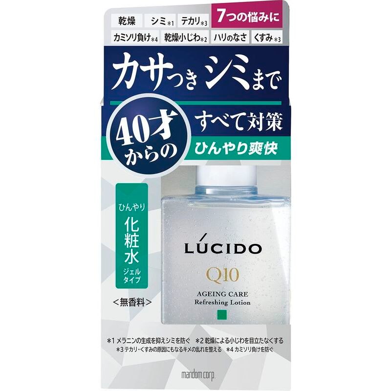 マンダム　LUCIDO　Q10　ひんやり化粧水　無香料　110ML　化粧水