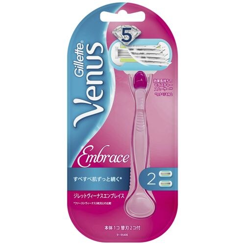 P&G ジレット　ヴィーナス　ヴィーナスエンブレイス5　ピンク　替刃式カミソリ