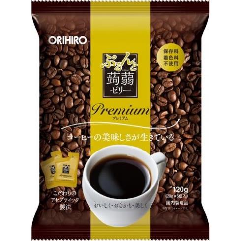 オリヒロ ぷるんと蒟蒻ゼリープレミアム コーヒー 6個 ウエルシアドットコム