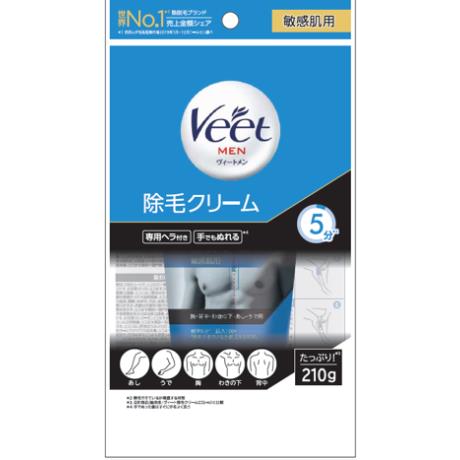 レキットベンキーザー　ヴィートメン　除毛クリーム　敏感肌用　210G　メンズ用除毛クリーム