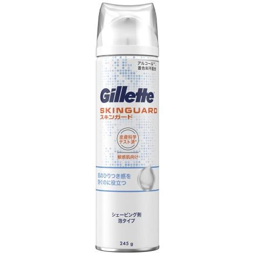 P&Gジレット　スキンガードシェービングフォーム　泡タイプ　245G　男性用シェービング剤