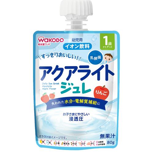 和光堂　1歳からのMYジュレドリンク　アクアライト　りんご　80G