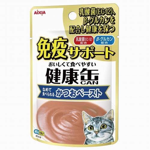 アイシア　健康缶パウチ　免疫サポート　かつおペースト　40G