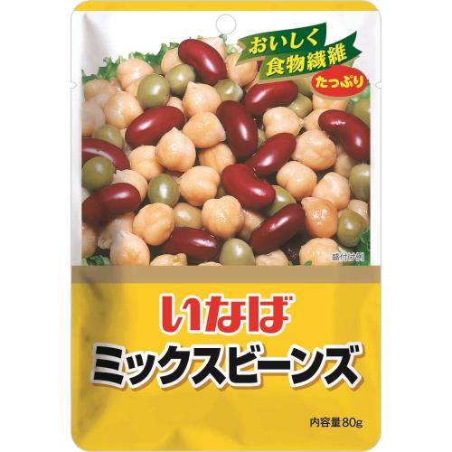 いなば　ミックスビーンズパウチ　80G×8個セット