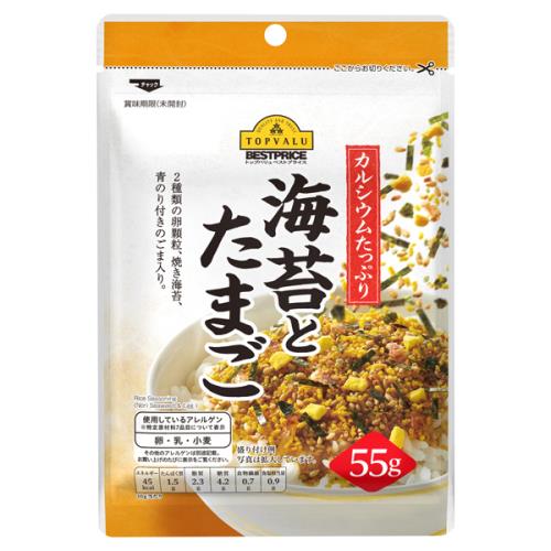 トップバリュベストプライス　海苔とたまご　ふりかけ　55G×10個セット