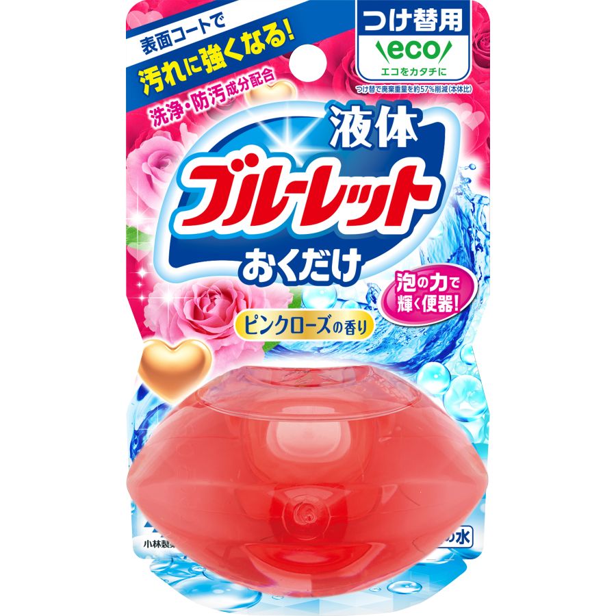 液体ブルーレットおくだけ ピンクローズの香り つけ替用 70ml ウエルシアドットコム