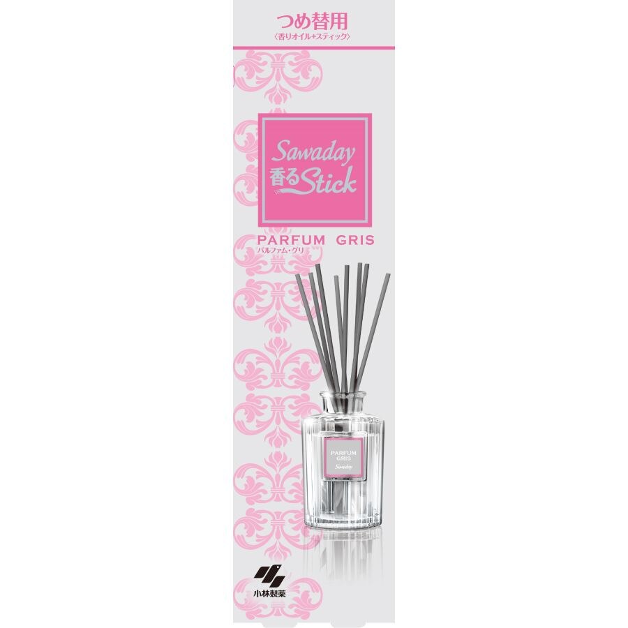 小林製薬 Sawaday (サワデー) 香るStickパルファム グリ 付け替え 70ML 部屋用芳香・消臭剤