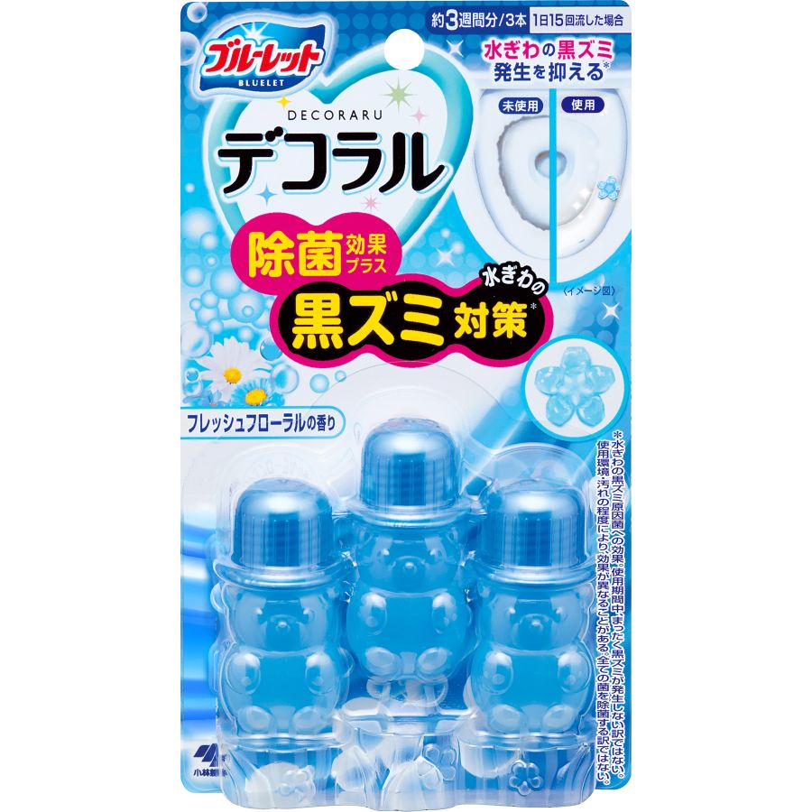 小林製薬　ブルーレット　デコラル　除菌効果プラス　フレッシュフローラルの香り　22.5G　(約3週間分)　トイレクリーナー