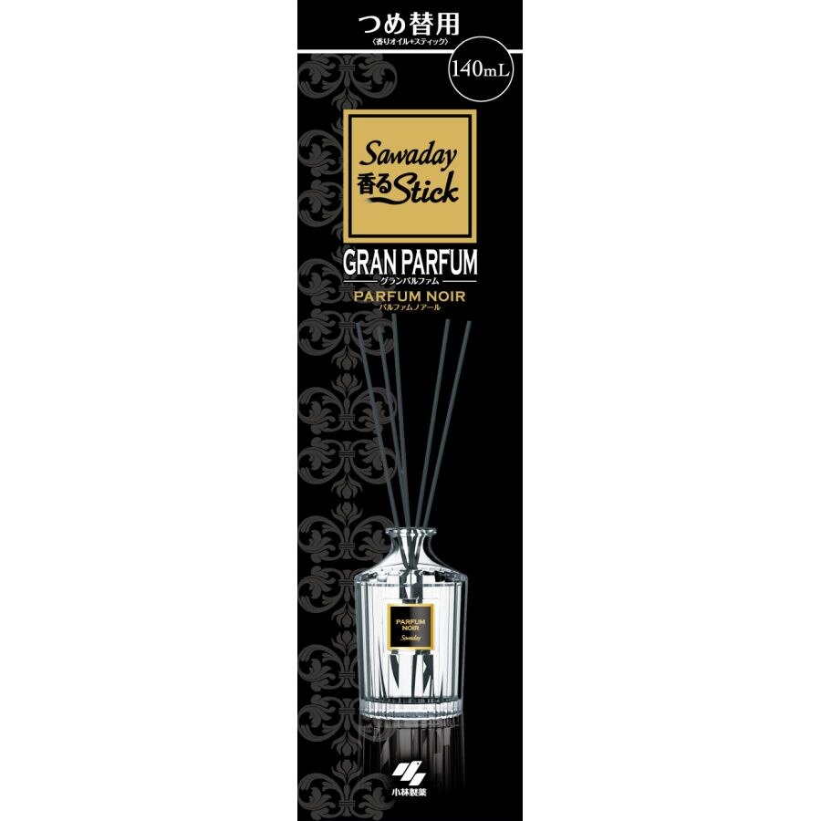 小林製薬　Sawaday　香るStickグランパルファムつめ替用ノアール　70ML　部屋用芳香・消臭剤