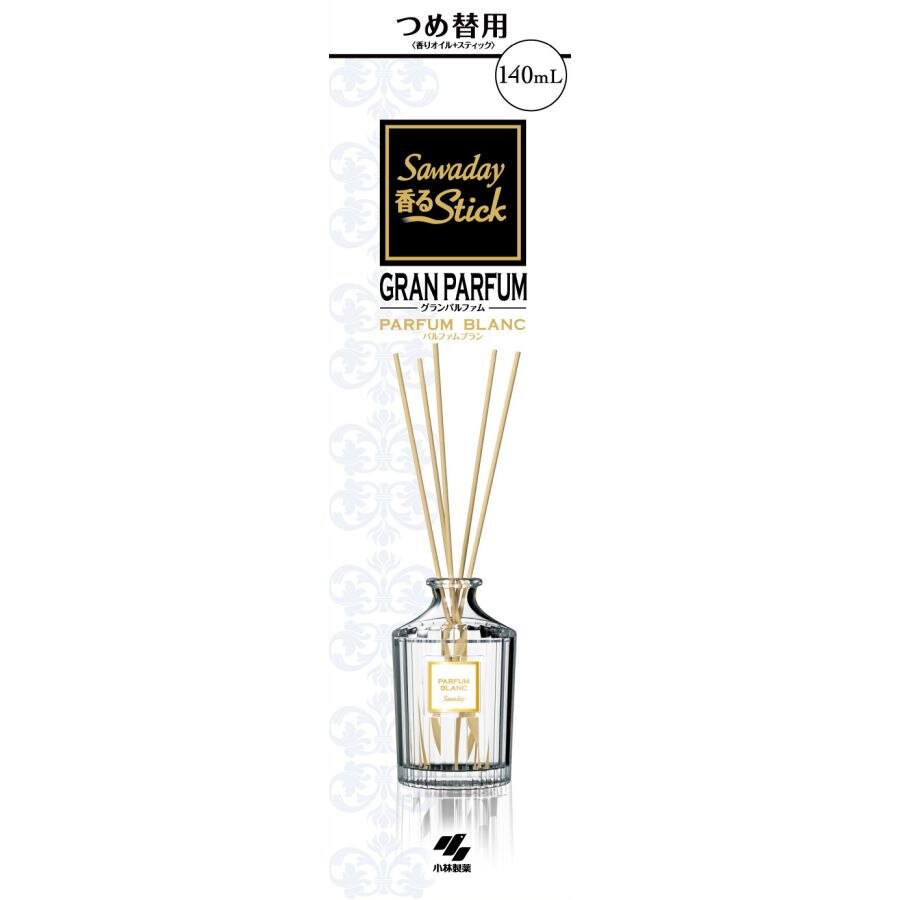 小林製薬　Sawaday　香るStickグランパルファムつめ替用ブラン　70ML　部屋用芳香・消臭剤