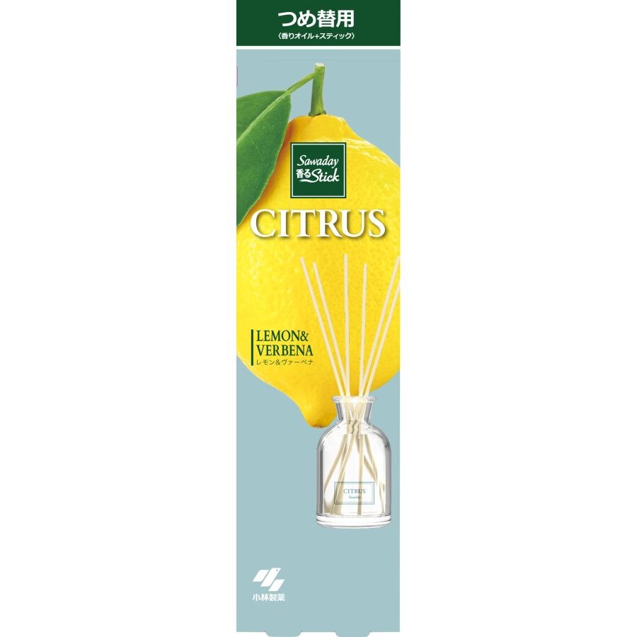 小林製薬 Sawaday香るスティック詰替シトラスレモンヴァーベナ 部屋用芳香 消臭剤 サワデイ ウエルシアドットコム