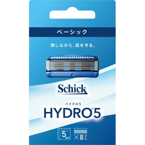 シック・ジャパン　ハイドロ5　ベーシック替刃　8コ　8個　男性用カミソリ替刃