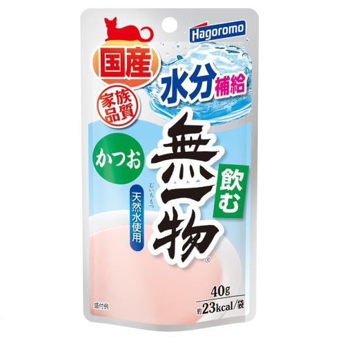 はごろもフーズ　飲む無一物パウチかつお　40G