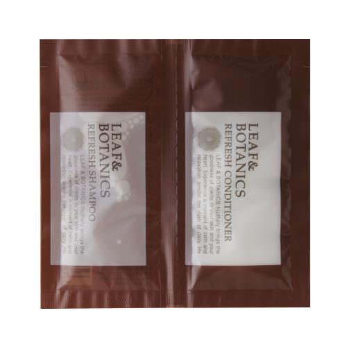 松山油脂　LEAF&BOTANICS　リフレッシュヘアケアパウチ　10ML×2