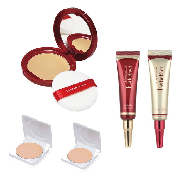 ▲たかの友梨　UVエッセンスパウダー 本品+レフィル2個セット ※薬用シワ改善美容液ミニ&薬用シワ改善ファンデーションミニのおまけつき 【送料無料】