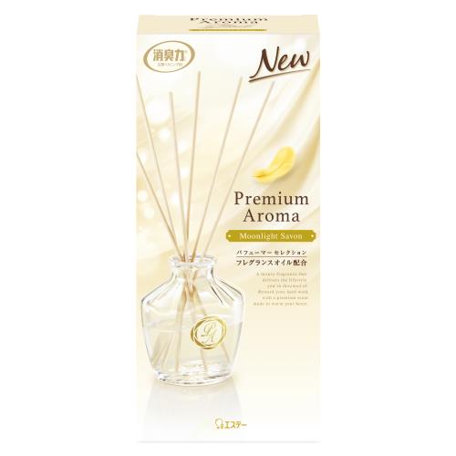 エステー　お部屋の消臭力　PremiumAroma　Stick本体　ムーンライトシャボン　50ML　部屋用芳香・消臭剤【ボーナスTポイント80ポイント】