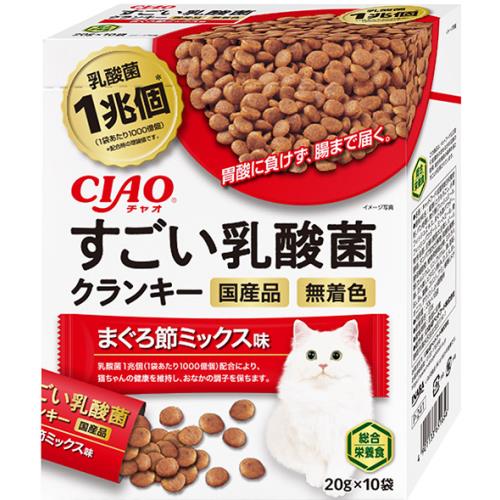 いなば　すごい乳酸菌　すごい乳酸菌クランキー　まぐろ節ミックス味　20g×10袋