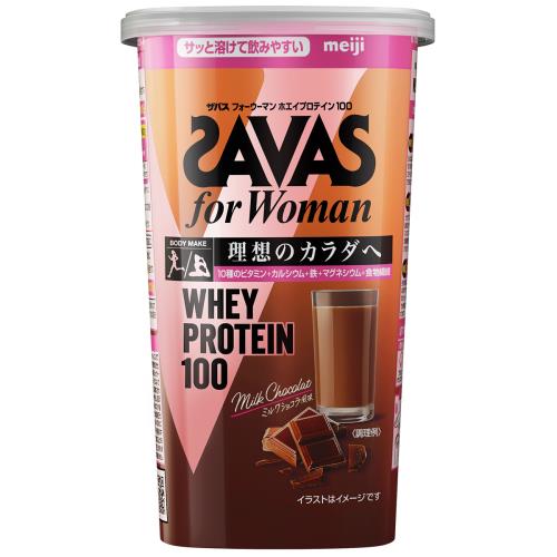 明治　ザバス　for　Woman　ホエイプロテイン100　ミルクショコラ風味　294G(約14食分)