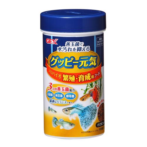 GEX　グッピー元気　プロバイオ繁殖・育成用フード　52G