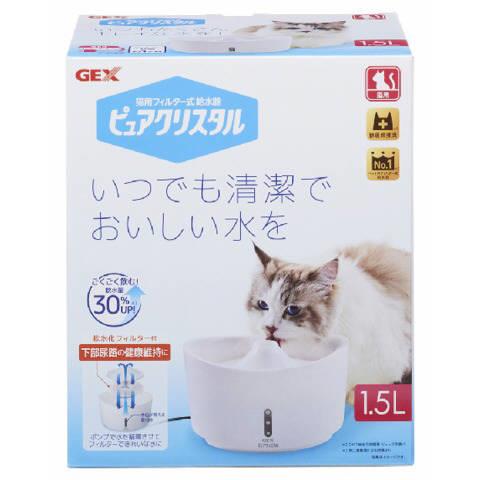 GEX　ピュアクリスタル　猫用　1.5L　ホワイト