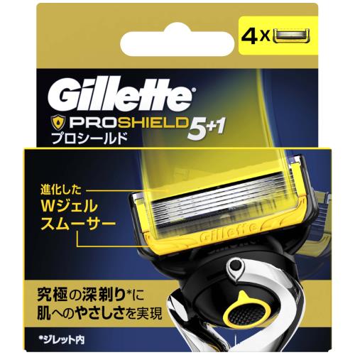 P&G　Gillette　プロシールド　替刃4コ入【ボーナスTポイント100ポイント】