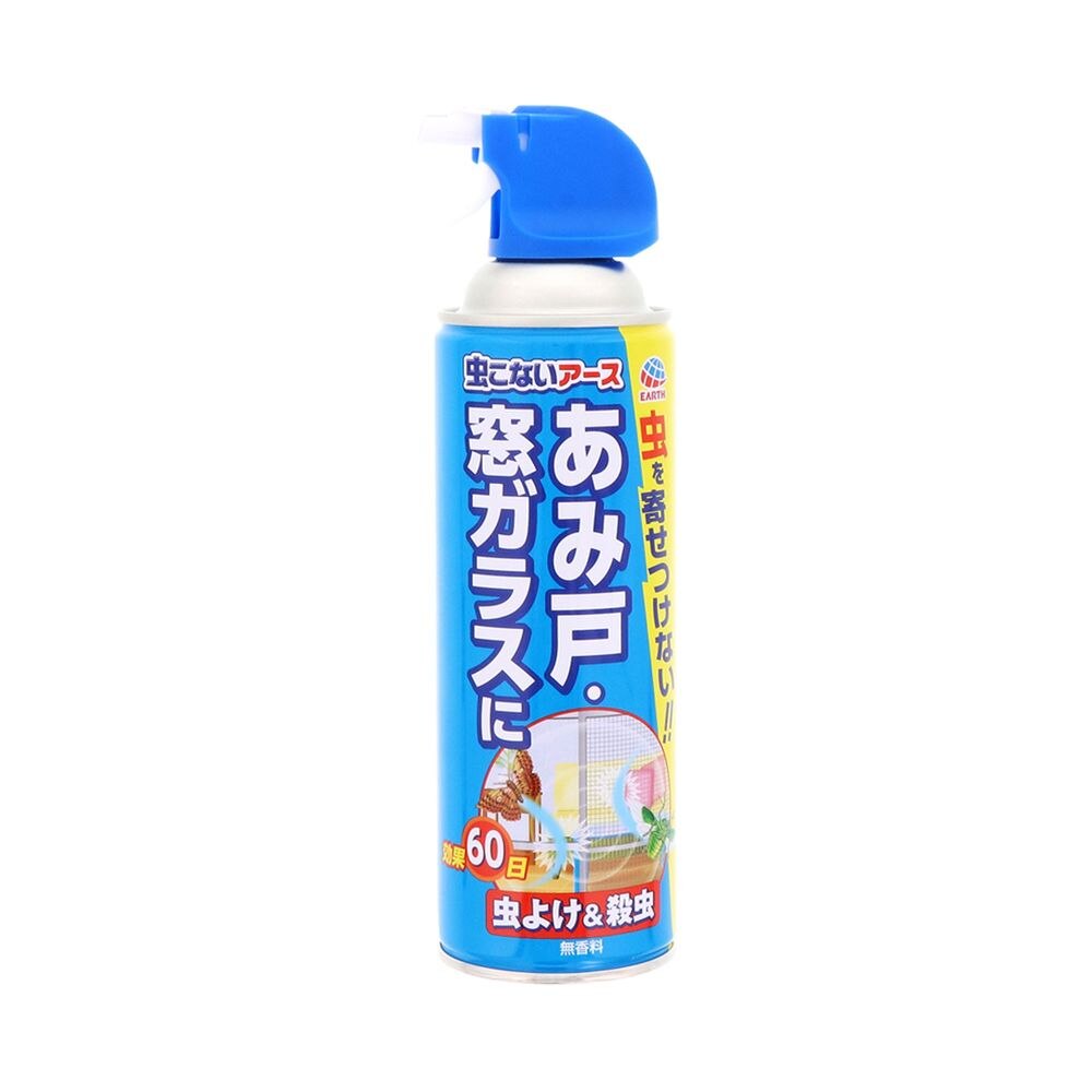 アース製薬 虫こないアース あみ戸  窓ガラスに 450mL 虫除け ベランダ 網戸に スプレー 殺虫剤