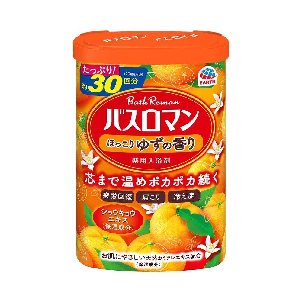 アース製薬 バスロマン ほっこりゆずの香り 入浴剤 疲労回復